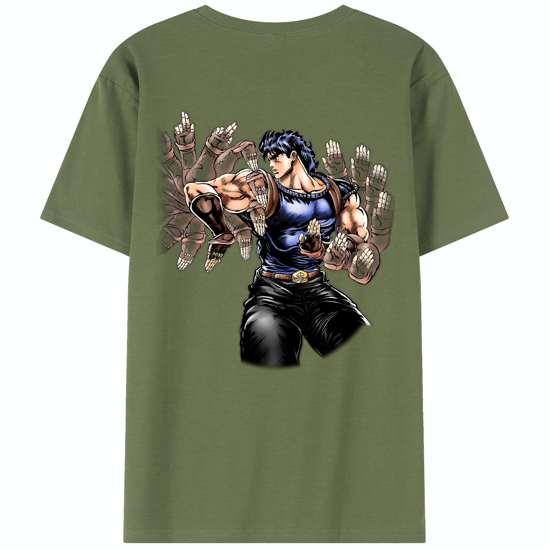 （画像用） ジョジョの奇妙な冒険 /ジョナサン?ジョースター JoJo's Bizarre Adventure Jonathan Joestar 綿100％半袖Tシャツ（背面プリント）